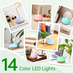 ASAKUKI 500ML Essential Oil Diffuser with Remote & LED Lights