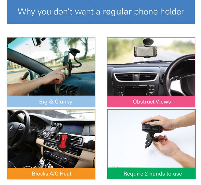 ClutchIt Dual Magnetic Movable Phone Holder and Tablet Mount