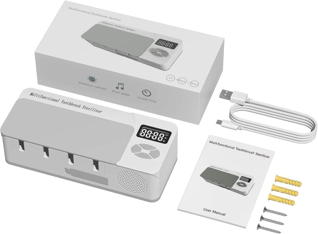 iHave Wall Mounted Toothpaste Dispenser with Toothbrush Holder