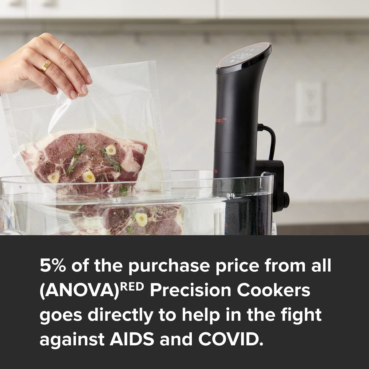 Anova Culinary (ANOVA)ᴿᴱᴰ Precision Cooker Nano, Black