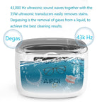 AIPOI Ultrasonic Jewelry Cleaner 750ML with Timer and Degas for Cleaning Jewelry, Ring, Necklace, Silver, Eyeglass, Watch Chains, Denture, Coins
