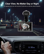 Antook Baby Car Camera 1080P for Car Back Seat with 5 Inch HD Monitor, Clear Night Vision, Newborns Travel Safety Kit