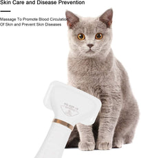 2 in 1 Adjustable Pet Grooming Dryer with Slicker Brush for Small & Large Cat Dog