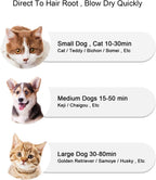 2 in 1 Adjustable Pet Grooming Dryer with Slicker Brush for Small & Large Cat Dog