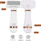2 in 1 Adjustable Pet Grooming Dryer with Slicker Brush for Small & Large Cat Dog