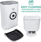 Arf Pets Smart Automatic Pet Feeder with Wi-Fi, HD Camera with Voice and Video Recording, Programmable Food Dispenser for Dogs & Cats with Easy App-Controlled, 29-Cup Capacity, for iPhone & Android