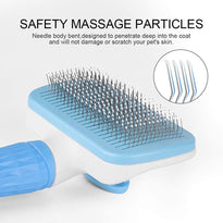 Atlamia Self Cleaning Grooming Slicker Brush for Cats and Dogs