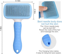 Atlamia Self Cleaning Grooming Slicker Brush for Cats and Dogs