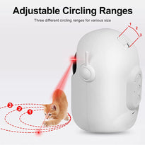 Awaiymi Automatic Interactive Laser Toy for Kitten Dogs with USB Charging- Battery Powered, Placing High,5 Rotation Modes, Fast/ Slow Light Flashing Mode