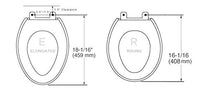Smart Toilet Seat in Elongated White with Stainless Steel Self-Cleaning Nozzle