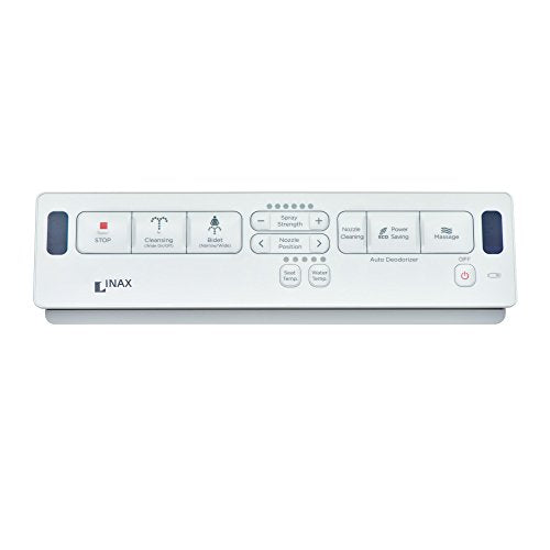 INAX 8012A70GRC-415 Heated Shower Toilet Bidet Seat with Remote Control + Dual Nozzle, White