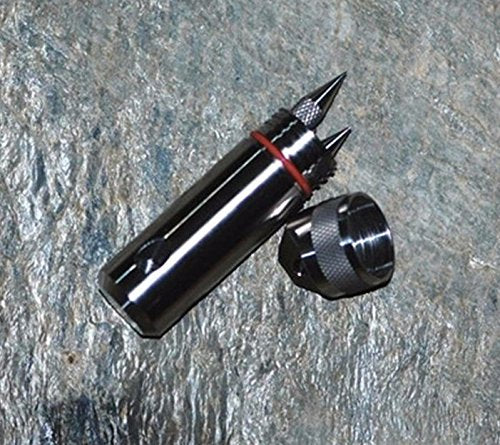 FTK Titanium Capsule Grappling Hook Container Waterproof Storage Box EDC Outdoor Capsule Tablet Cash Pill Survival Box