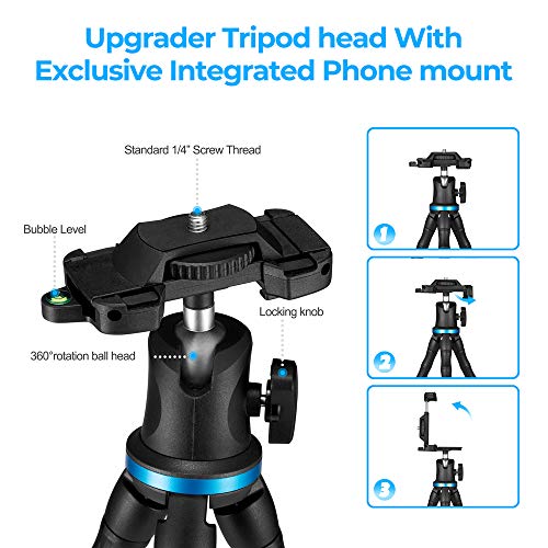 12 Inch Flexible Cell Phone Tripod Stand Holder