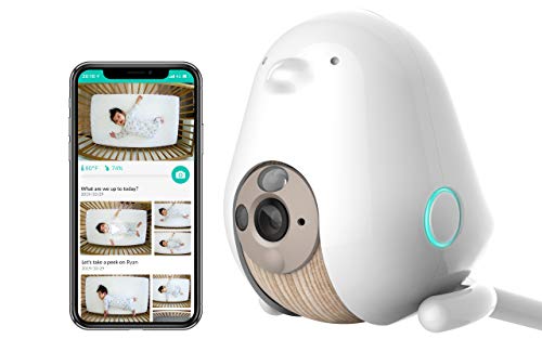 Cubo Ai Baby Monitor with 1080p HD Night Vision Camera, 2-Way Audio, Night Light Plus Safety Alerts for Covered Face, Danger Zone, Crying & Temperature Detection (3 Stands Included)