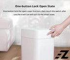 Smart Trash Can Bin with Automatic Sealing Changing Bags Induction Cover