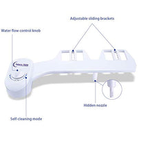 Fresh Water Non-Electric Mechanical Bidet Toilet Attachment