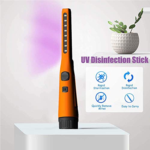 UV Sterilizer Stick, Portable UV Light Sanitizer, Disinfection Light Lamp, Handheld Mobile UV Disinfection Stick for House Hotel Wardrobe Toilet Car