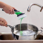 Baflan Soap Dispenser Dish Scrub Brush and Sponge