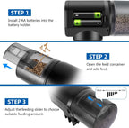 Barkmew Moisture-Proof Electric Automatic Fish Feeder for Aquarium or Fish Tank with Fish Food Dispenser 200ML