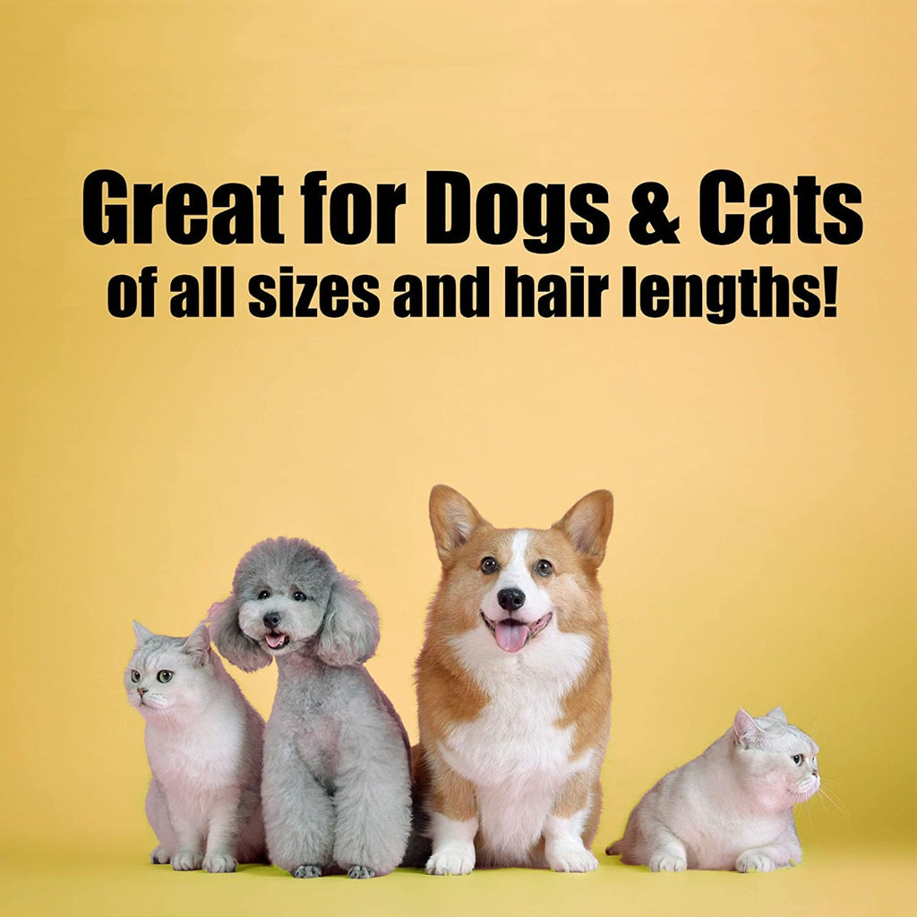 BarxBuddy Self Cleaning Grooming Slicker Brush for Cats and Dogs