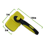 BarxBuddy Self Cleaning Grooming Slicker Brush for Cats and Dogs