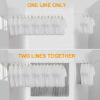 Retractable and Adjustable Stainless Steel Clothesline