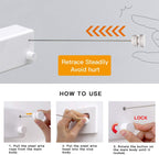 Retractable and Adjustable Stainless Steel Clothesline