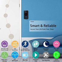 Bextgoo Wireless Doorbell Camera 1080P with Chime