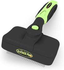 The Pet Portal Self Cleaning Grooming Slicker Brush for Cats and Dogs (Medium to Large)