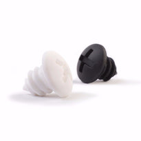 Bottle Screws / Bottle Stoppers - Charcoal & White