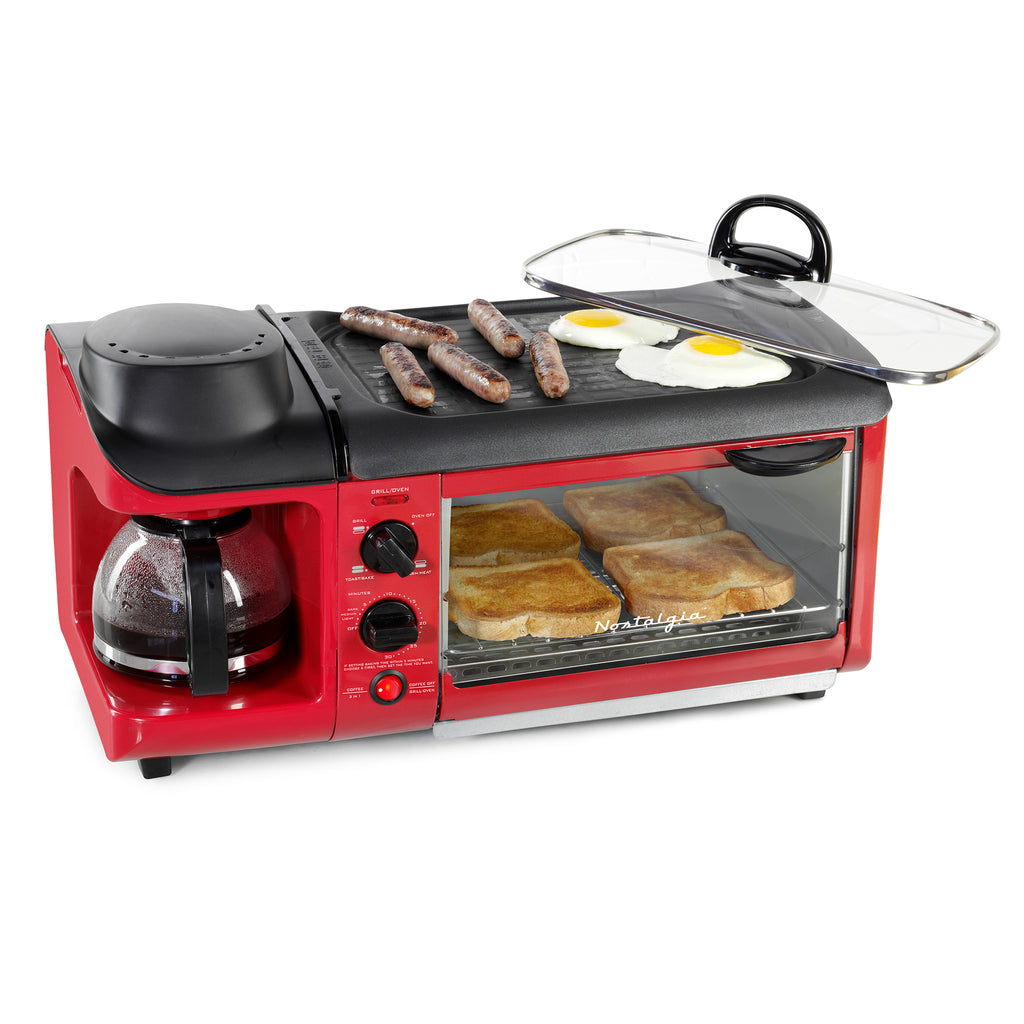 Nostalgia Retro 3-in-1 Family Size Breakfast Station