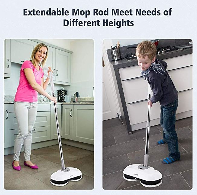 Homitt Cordless Power Spray Floor Mop