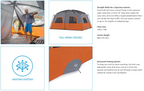 CORE 10 Person Straight Cabin Tent