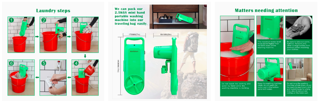 Mini Hand Portable Washing Machine