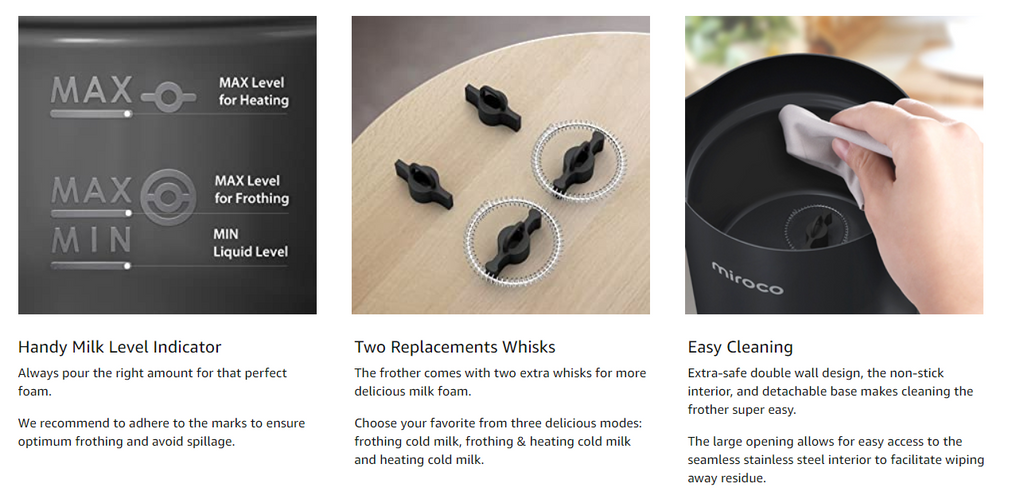 Stainless Steel Electric Milk Frother