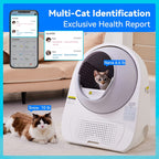 CATLINK Smart Automatic Self-Cleaning Cat Litter Box with APP Control, Double Odor Removal for Multiple Cats (Luxury Pro)