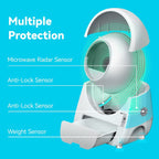 CATLINK Smart Automatic Self-Cleaning Cat Litter Box with APP Control, Double Odor Removal for Multiple Cats (Luxury Pro)