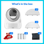 CATLINK Smart Automatic Self-Cleaning Cat Litter Box with APP Control, Double Odor Removal for Multiple Cats (Luxury Pro)
