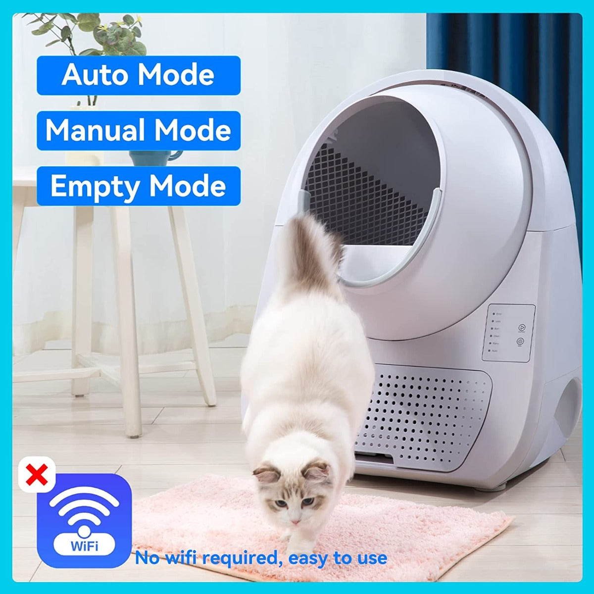 CATLINK Self Cleaning Automatic Cat Litter Box, Double Odor Removal for Cats from 3.3 pounds to 22 pounds