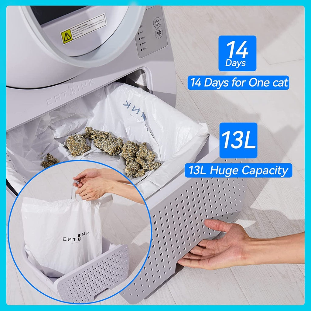 CATLINK Self Cleaning Automatic Cat Litter Box, Double Odor Removal for Cats from 3.3 pounds to 22 pounds