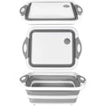 Collapsible Cutting Board with Colander
