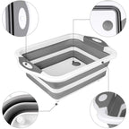 Collapsible Cutting Board with Colander