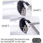 Stainless Steel Cookie Gun Set with 20 Cookie Discs and 4 Nozzles