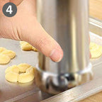 Stainless Steel Cookie Gun Set with 20 Cookie Discs and 4 Nozzles