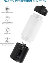 COKUNST Portable Blender for Shakes and Smoothies, 18 Oz, 6 Blades & Type-C Rechargeable