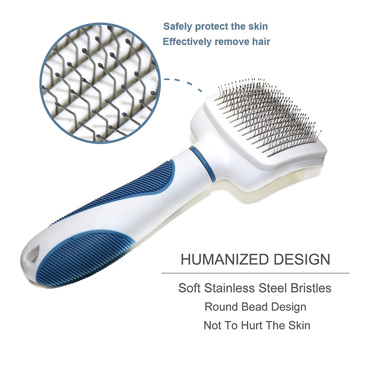 Damail Self Cleaning Grooming Slicker Brush for Cats and Dogs