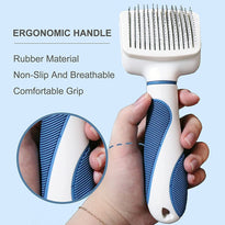 Damail Self Cleaning Grooming Slicker Brush for Cats and Dogs