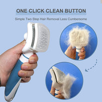 Damail Self Cleaning Grooming Slicker Brush for Cats and Dogs