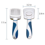 Damail Self Cleaning Grooming Slicker Brush for Cats and Dogs