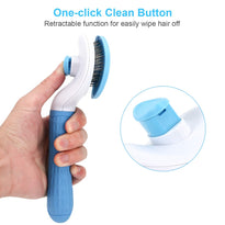 Depets Dog, Cat & Rabbit Self Cleaning Slicker Brush for Shedding and Grooming